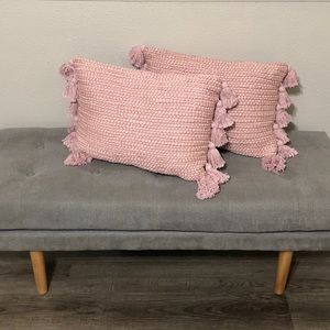Pretty pink pillows